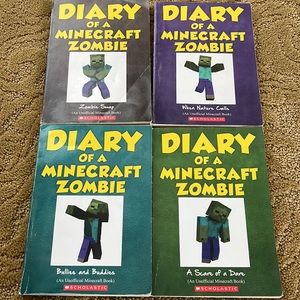 Diary of a Minecraft Zombie book lot
